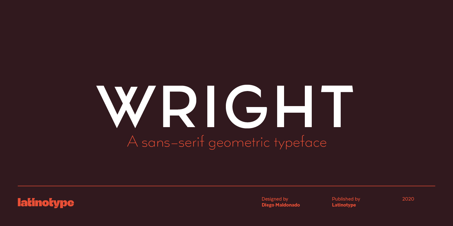 Пример шрифта Wright Funk #1